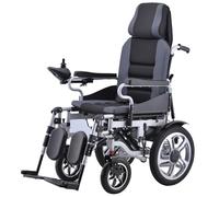 Wmmner Reclining Electric Wheelchairs for Adults, Foldable Power Wheelchair, Dual Motors Portable Motorized Wheelchair for Seniors, All Terrain