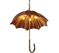 Wmmner Retro - Umbrella Chandelier Attic Industrial Wind Do The Old Wrought Iron Coffee Bar Restaurant Chandelier Artistic Personality