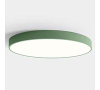 Wmmner Roundaroon Color Panel Lights Modern Minimalist Flat Ceiling Lamp Ultra Thin Ironwork Led Lighting Energy Saving Tri-Tone Light for Living Bedroom Closet Foyer Hallway/Green/30Cm