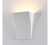 Wmmner Sconce Wall Lighting White Modern Wall Sconces Plaster Half Side Design Contemporary Wall Light Interior Decor Wall Washing Lamp for Living Room Bedroom Hallway Home Room(A)/One Color/a