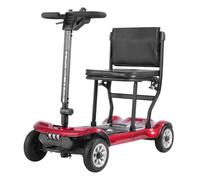 Wmmner Scooter Lightweight Scooter Folding Mobility Mobility Scooters for Adults 20Km Range 4 Wheel Electric Wheelchair Device for Seniors Adults Handicapped Elderly/Red/13.2A