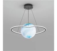 Wmmner Simple and Modern - Planet Northern Europe Lamp Restaurant Living Room Bedroom Moon Chandelier Ball,Led Ceiling Lamp/Hearts50Cm/Whitelight