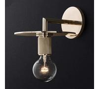 Wmmner Simple Metal Wall Sconce with Clear Glass Shade Lighting Indoor Pole Wall Mount Lamp Compatible with Living Room Dining Room Bedroom Vanity Mirror/Chrome/25Cm
