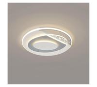 Wmmner Small Modern Led Ceiling Light, Geometry - Design Ceiling Lamp Indoor Lighting Fixtures,Ceiling Chandelier/Grey/Round
