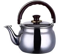Wmmner Steel Kettle Stove Top Induction Whistling Kettle Heating Quickly Gas Stove Induction Cooker Universal for Coffee, Milk Etc, Gas Electric Applicable ()