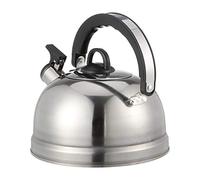 Wmmner Stove Kettles, Stove Whistling, Teakettle, Teapot with Ergonomic Handle, Large Capacity Heating Water Pitcher(Red)/Silver