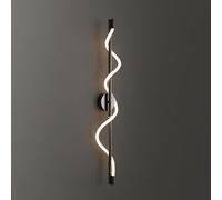 Wmmner Twist Smodern Wall Sconces,Simple Linear Led Wall Lamp Dimmable Wall Mounted Lights Sofa Background Wall Light Bedroom Bedside/a/90 * 25Cm