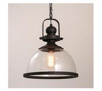Wmmner V-Intage Lights Industrial Iron Glass Loft Hanging Lamp Led Dining Room Kitchen Home Decor Lighting Fixtures,Led Ceiling Lamp/OneColor