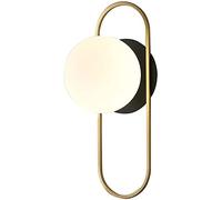Wmmner Wall Lamp Indoor Led Wall Lighting Fixtures Gold Led Spotlight Designer Model Room Wall Washer 9W G9 Bulb Wall Mount Sconce Fixturechandelier,Gold+White/Gold+Black