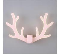 Wmmner Wall Lamp, Modern Colorful Antler Wall Light Led Lamp Indoor Night Light Living Room Bar Bedroom - Decor Deer,for Living Room/Pink/Coolwhite