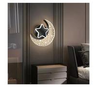 Wmmner Wall Lamp - Star Moon Night Lamp Bedroom Bedside Lamp Led Home Decorative Lights/OneColor/Tricolor Adjustable