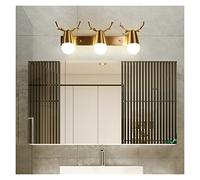 Wmmner Wall Lamp Wall Lamp Wall Lights Bathroom Vanity Light Fixture Over Mirror Led Modern Wall Sconce Lighting Gold Lamp Dressing Table Copper Lamp,L55Cm-3 Lights-Cool White