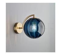 Wmmner Wall Lamp, Wall Sconces Retro Glass Ball Wall Sconces Nordic round Simple Globe Wall Light Wall Mounted Lighting Fixture for Bedroom Restaurant Staircase Bar Coffee Shop Corridor Living Room Ba