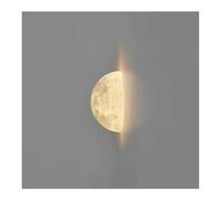 Wmmner Wall Light Half Moon Wall Light Modern 3D Printing Moon Planet Wall Sconce Dimmable Hardwired Bedside Wall Lamp for Children's Room Home Decoration Corridor Dining Room/13Cm/13Cm