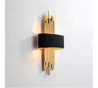 Wmmner Wall Light Lamp, Modern - Lamp Living Room Dining Room Bedroom Decoration Light Model Room Bedside Gold Sconce Lights/Black/55Cm