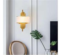Wmmner Wall Light Lamp, Modern - Lamp Living Room Dining Room Bedroom Decoration Light Model Room Bedside Gold Sconce Lights/White/55Cm
