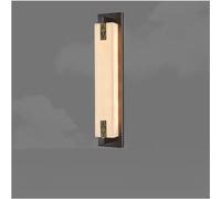 Wmmner Wall Light Lamps Led Bedside Lamp Three-Color Dimming Living Room Aisle Marble Sconces Interior Lights/Copper-E/39.37 * 4.72 * 3.54In