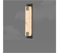 Wmmner Wall Light Lamps Led Bedside Lamp Three-Color Dimming Living Room Aisle Marble Sconces Interior Lights/Copper-D/18.50 * 4.72 * 3.54In