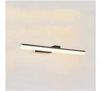 Wmmner Wall Light Led Mirror Front Lamp Aluminum Lamp Bedroom Lamp Bathroom Lights/Black Warm Light/70Cm