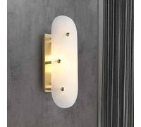 Wmmner Wall Light Marble Sconces Natural Stone Glass Lamp Contemporary Long Linear Gold Light