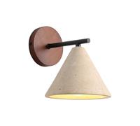 Wmmner Wall Light Marble Stone Sconce Countryside Vintage Style Simple Indoor Lamp E27/E26 Warm Fixtures for Bedroom Bedside Lighting