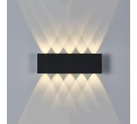 Wmmner Wall Light Modern Simple Rectangular Outdoor Light Ip65 Double-Headed Sconces Compatible with Corridor Courtyard,Chandelier Lamps/One Color/26Cm