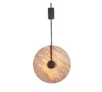 Wmmner Wall Light Nordic Style Large Stone Sconce Warm 3000K Natural Yellow Travertine Lamp Fixtures Bedroom Living Room Background Home Lighting/K/s