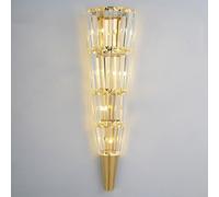 Wmmner Wall Light Sconce Crystal Sconces for Bedroom Bathroom Hallway Lamps with Mirrored Finish -One Color-28 * 93Cm/One Color/22 * 68Cm