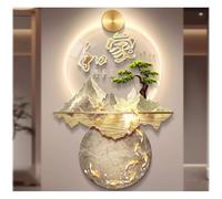 Wmmner Wall Picture Light inside Creative Oriental Landscape Mural Sconces Lamp Led,Modern Welcoming Pine Wall Hanginging for Home Hotel Bar(Blue,70X100Cm/28X39In) (Clear 70X100Cm/28X39In)/Clear/80*12