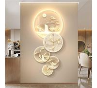 Wmmner Wall Sconces for Bedroom 3D Walling with Light Large Metal Wall Art Sculpture Modern Home Decor 3D Wall Art Decor Chinese Wall Hangingings for Home Entrance Hallway Bed/B/47.2 * 21.2In