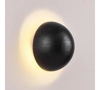 Wmmner Wall Sconces for Bedroom Japanese Style Led 5.9" Round Yellow Travertine Wall Lamp Nature Stone Art Decor Wall Light Fixture Nordic Style for Bedroom Living Room Hallway Stairs Lig/K