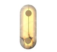 Wmmner Wall Sconces for Bedroom Nordic Style Stone Wall Lamp Nature Marble Shade Wall Lighting Wall Lamp Brass Postmodern Indoor Decor for Bedroom Living Room Hallway Stairs 12W