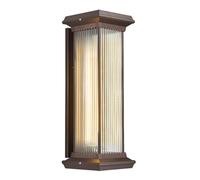 Wmmner Wall Sconces for Bedroom Outdoor Light Fixtures Exterior Lamp Fixture with Clear Ribbed Glass Vintage Porch Wall Lights Base Wall Lamps for Entryway Hallway Bulbs Not Included