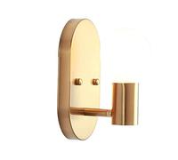 Wmmner Wall Sconces, Gold Retro Indoor Nordic Bedroom Bedside Lamp Wall Light Creative Oval Sconce Metal Iron Art Aisle Corridor Wall Lamp Modern Chandeliers