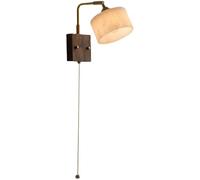 Wmmner Wall Sconces Natural Alabaster Nordic Modern Marble Wood Mid Century Modern Pull Cfarmhouse for Bedroom Living Room Bedside/a