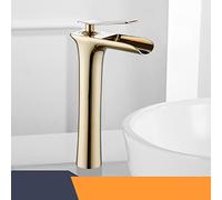 Wmmner White Bathroom Faucet, Sink Mixer Tap, Cascading Waterfall Design, Hot & Cold Water, Single Hole Installation, Modern Style, Durable Bathroom Fixtures/4