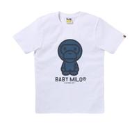 (WMNS) A Bathing Ape Denim Baby Milo T-Shirt 'White' 2L80-210-026-WHT XXS