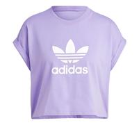 (WMNS) adidas Adicolor Classics Short Trefoil T-Shirt Asia Sizing 'Purple White' IC5468 M