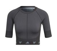 (WMNS) adidas AEROKNIT Training T-Shirt Asia Sizing 'Grey' HD9566 S