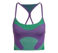 (WMNS) adidas by Stella McCartney TrueStrength Yoga Knit Light-Support Bra Asia Sizing 'Purple Green' HG1417 XL