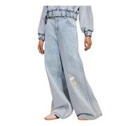(WMNS) adidas Care Bears High-Rise Wide-Leg Denim Pants Asia Sizing 'Electric Sky' KQ6748 30