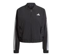 (WMNS) adidas Essentials 3-Stripes Lifestyle Bomber Jacket Asia Sizing 'Black White' JD5317 XS