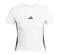 (WMNS) adidas Essentials 3-Stripes Slim Baby T-Shirt Asia Sizing 'White Black' JE1239 M