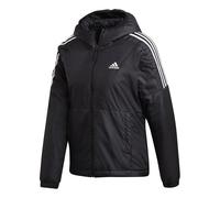 (WMNS) adidas Essentials Insulated Hooded Jacket Asia Sizing 'Black White' GH4598 S