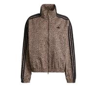(WMNS) adidas Firebird Oversized Aop Denim Jacket 'Earth Strata Stone Khaki' KD2815 M