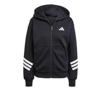 (WMNS) adidas Future Icons 3-Stripes Full-Zip Hoodie Asia Sizing 'Black White' JE0171 S