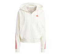 (WMNS) adidas Future Icons 3-Stripes Full Zip Hoodie Asia Sizing 'White Bright Red' IS3679 L