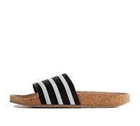 (WMNS) adidas originals Adilette 'Black White' BA7211 4