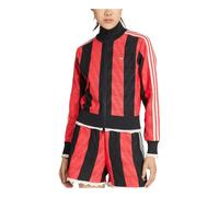 (WMNS) adidas Originals Firebird Open-Knit Crochet Track Jacket 'Black Semi Lucid Red' KE0074 L