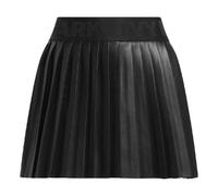 (WMNS) adidas originals x IVY PARK Leather Pleated Mini Skirt 'Black' IN8667 M